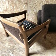 Vintage brutalist armchair circa 1980