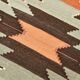 Orange Brown Tribal Kilim Runner Rug, 108x297Cm