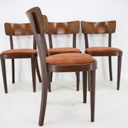 1940s Set of Four Dining Chairs ,Czechoslovakia
