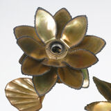 Brass House Jansen 70s flower lamp