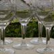 Lot de 5 verres à eau en verre années 1950.