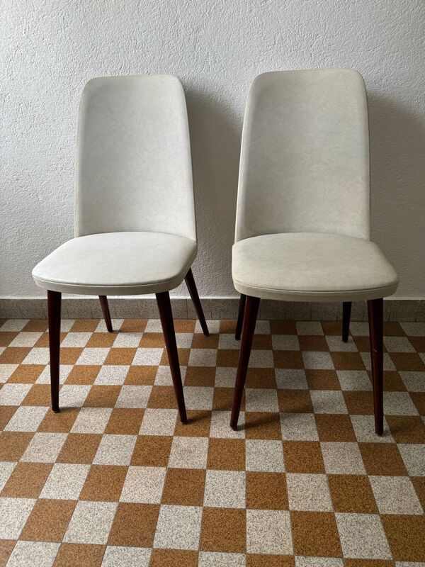 2 chaises tonneau Baumann années 60