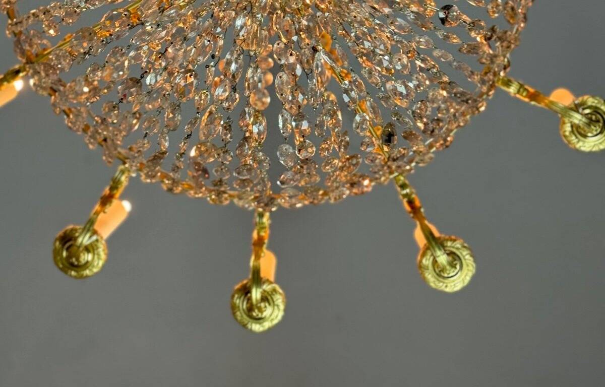 Gilt bronze pearl bag, early 19th century