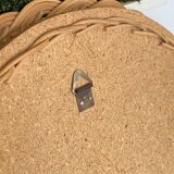 Vintage mirror in round rattan