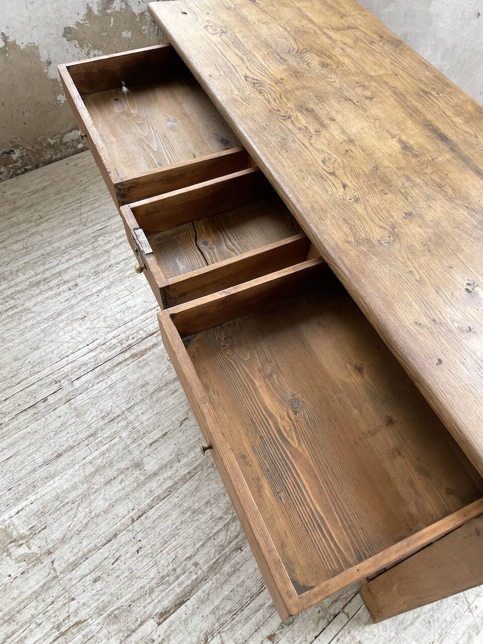 Oak and pine counter 1950