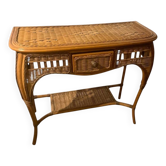 Console bambou rotin