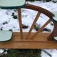 Plant holder side table formica vintage 60s