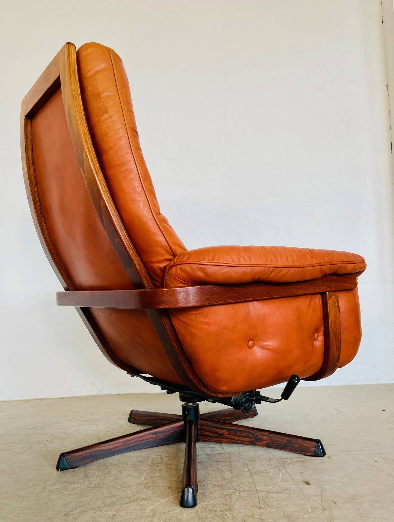 Vintage Danish mid-century Gote Mobler reclining lounge chair 1970s