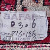 Tapis Persan Hamadan fait main 216x125cm