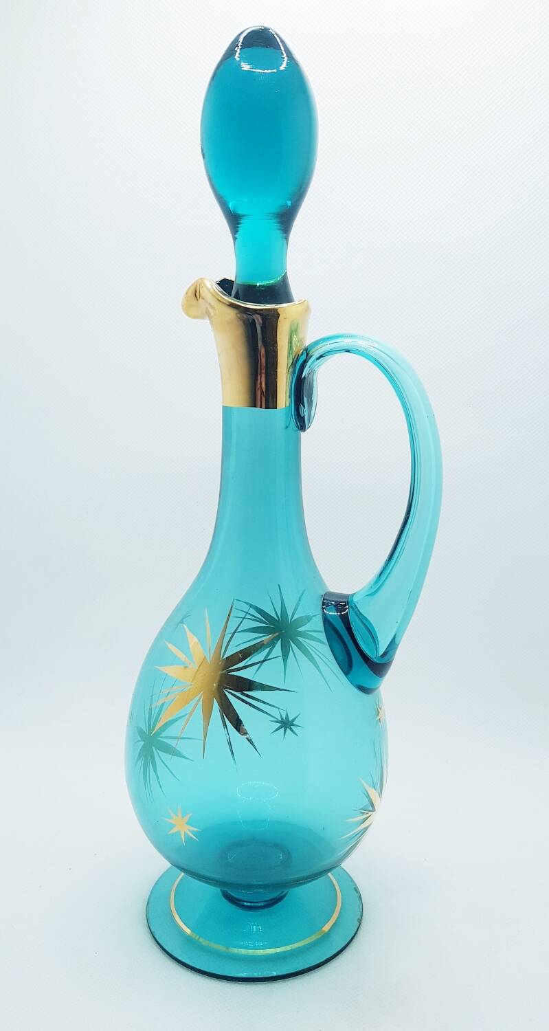 Grande carafe étoilée du milieu du siècle