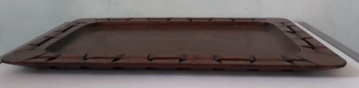 Old vintage wooden serving tray