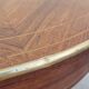 Napoleon III violin-shaped middle desk table 19th in marquetry