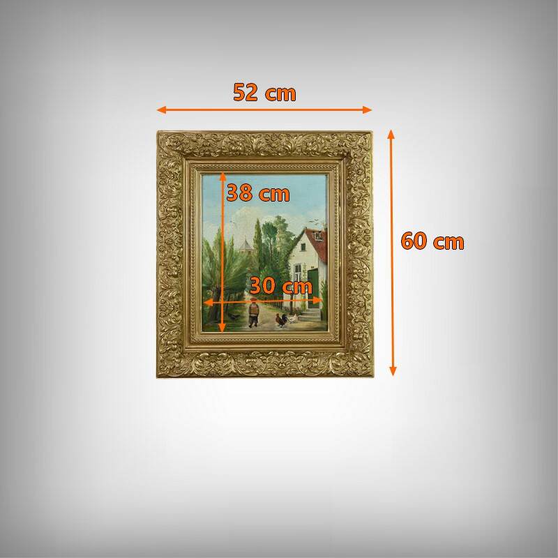 Pair of “Country Scenes” Paintings, signed A. Minne – Late 19th century