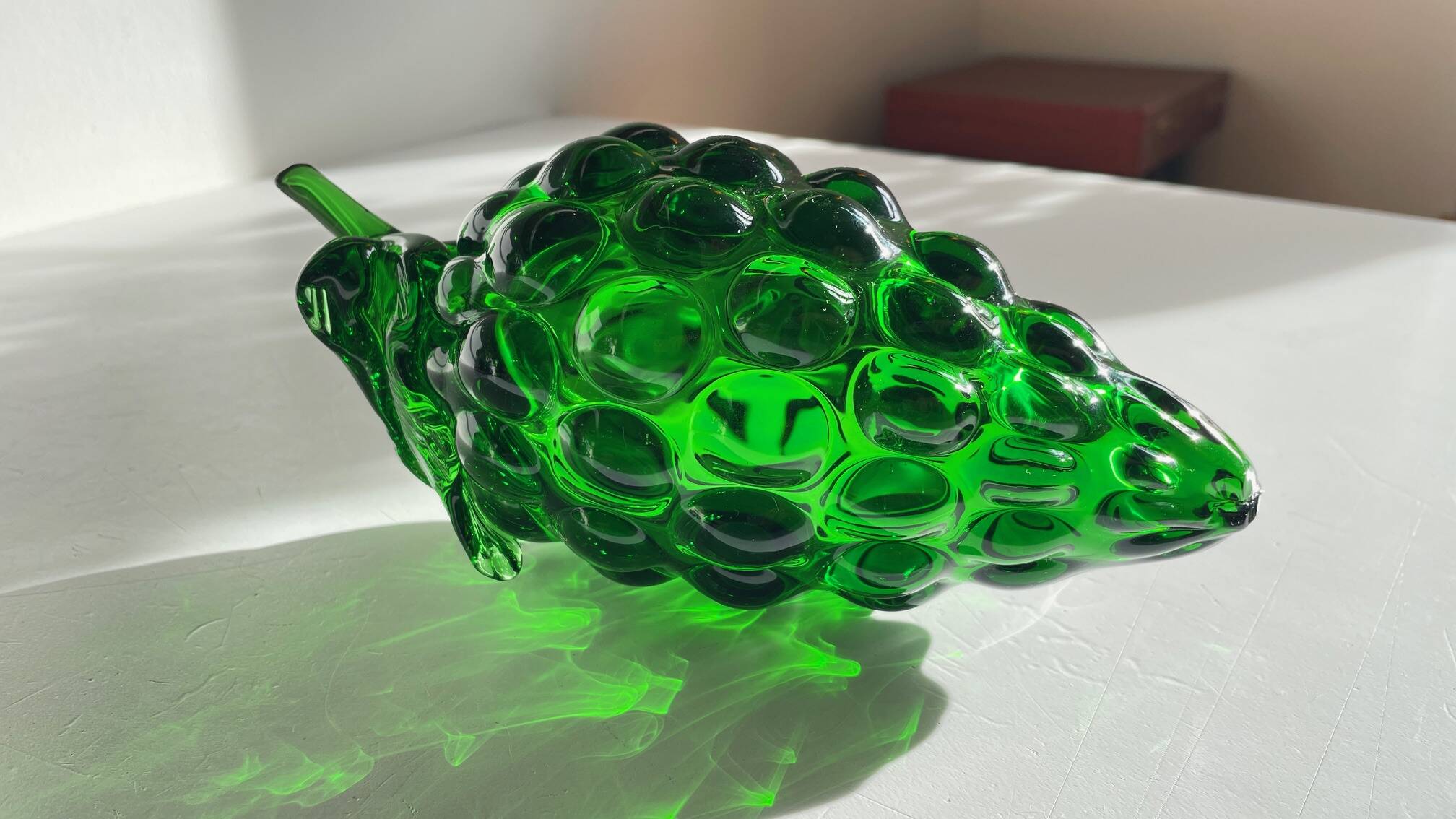 Grappe de RAISIN Verre Vert VINTAGE