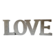 4 decorative letters metal sign LOVE FLY