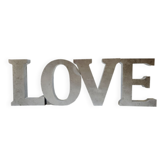 4 Lettres Décoratives Enseigne En Métal LOVE VOLE