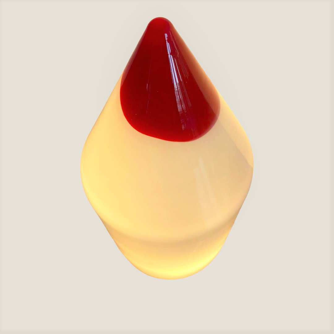 2 x Murano glass pencil table lamps, manufactured by Formia Vetri Italy 1970’S