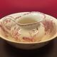 Broc toilet service and bowl in earthenware from gien "varied flowers & cactus