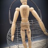 Basket braided metal salad