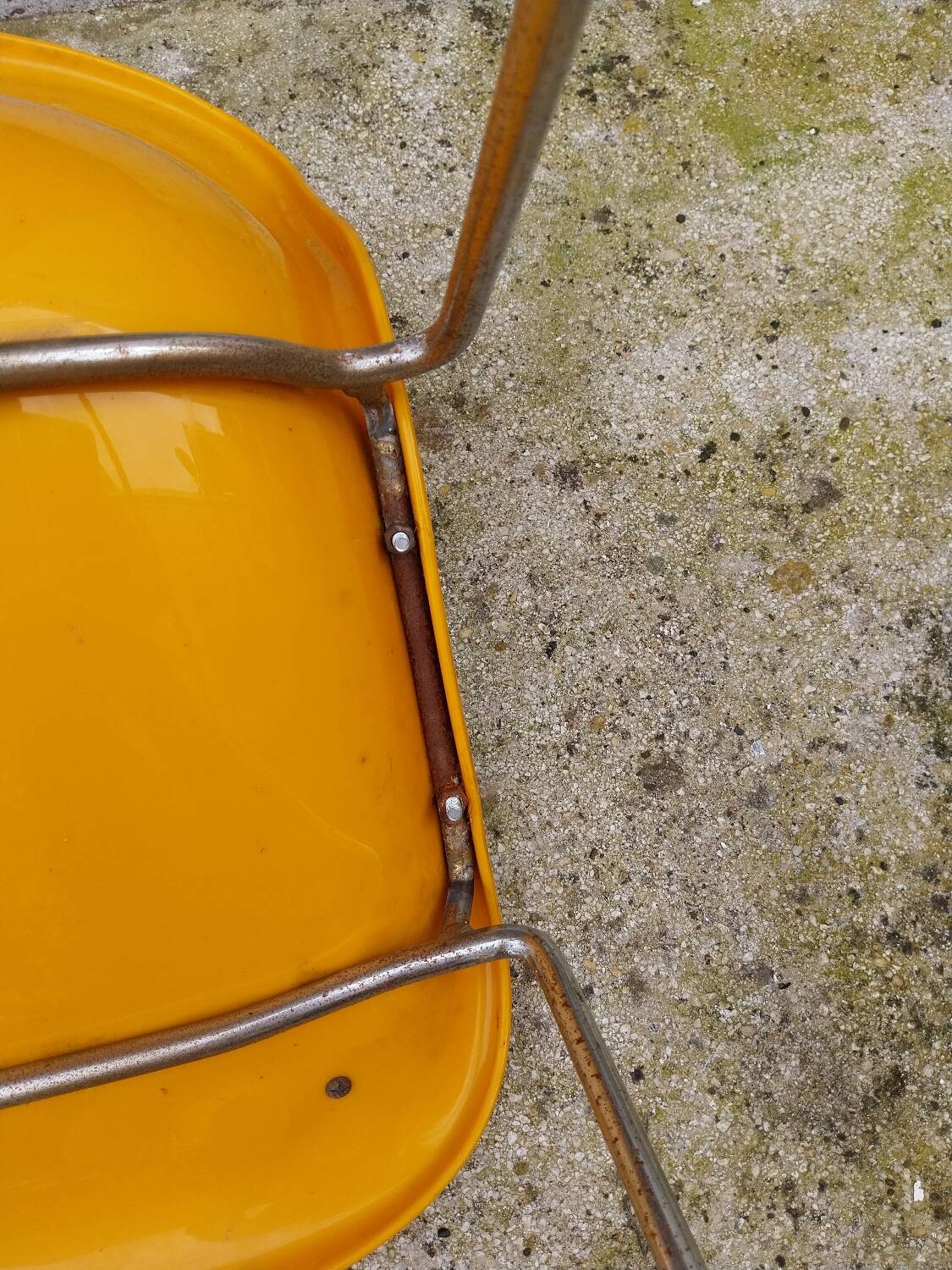 Paire de chaises traineaux Orange