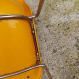 Paire de chaises traineaux Orange