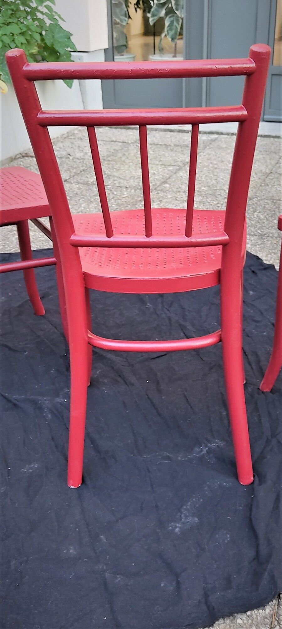 4 antique thonet bistro chairs made in czechoslovakia, years: 1922-1940.