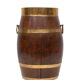 Antique Coopered Hallway Barrel, Dutch , Oak, Brass, Stick, Umbrella, Stand