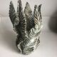 Ceramic vase in trompe l'oeil signed Jova