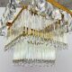 Mid-century Czech crystal ceiling light.