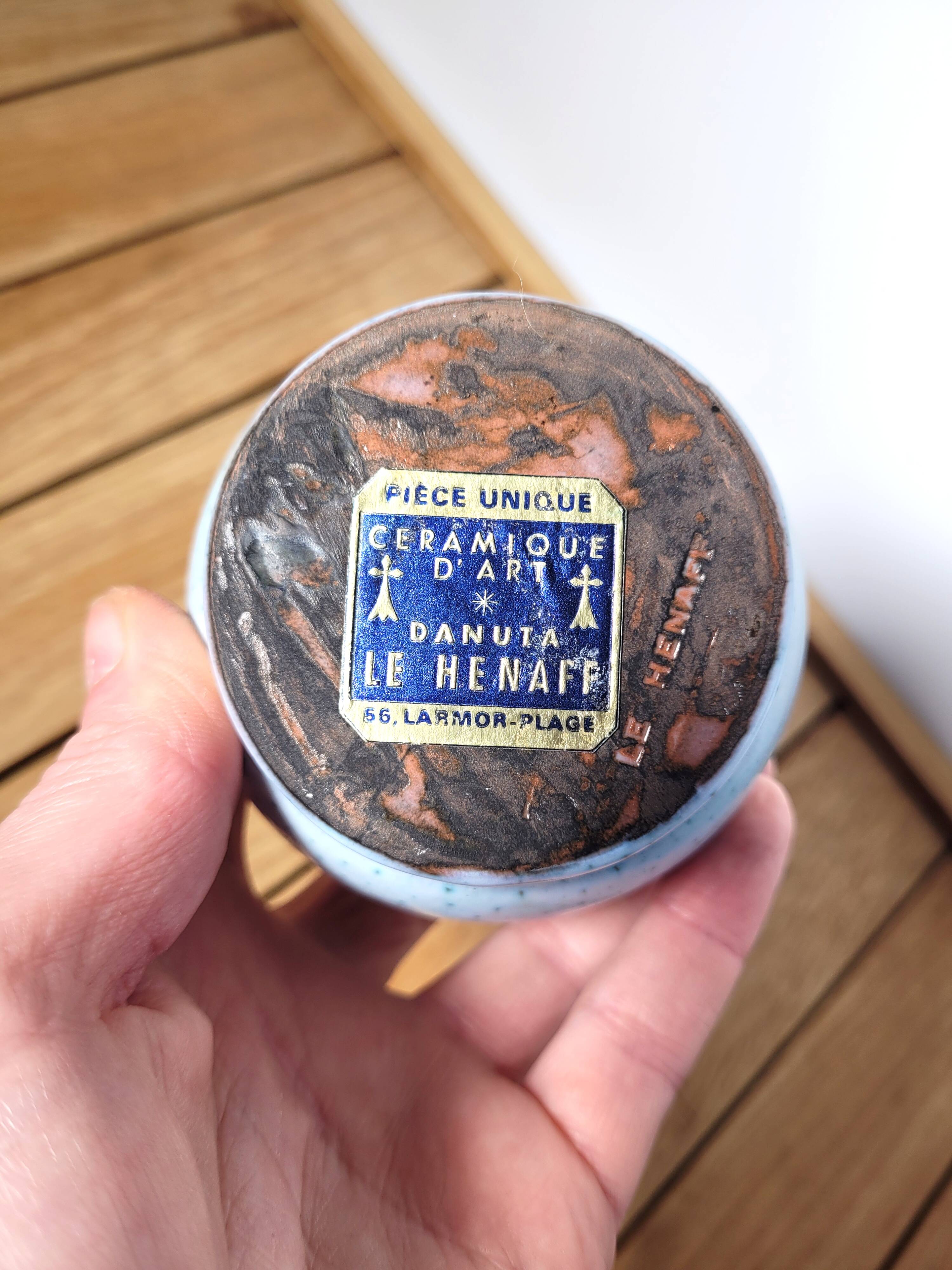 Small soliflore vase by Danuta le Hénaff