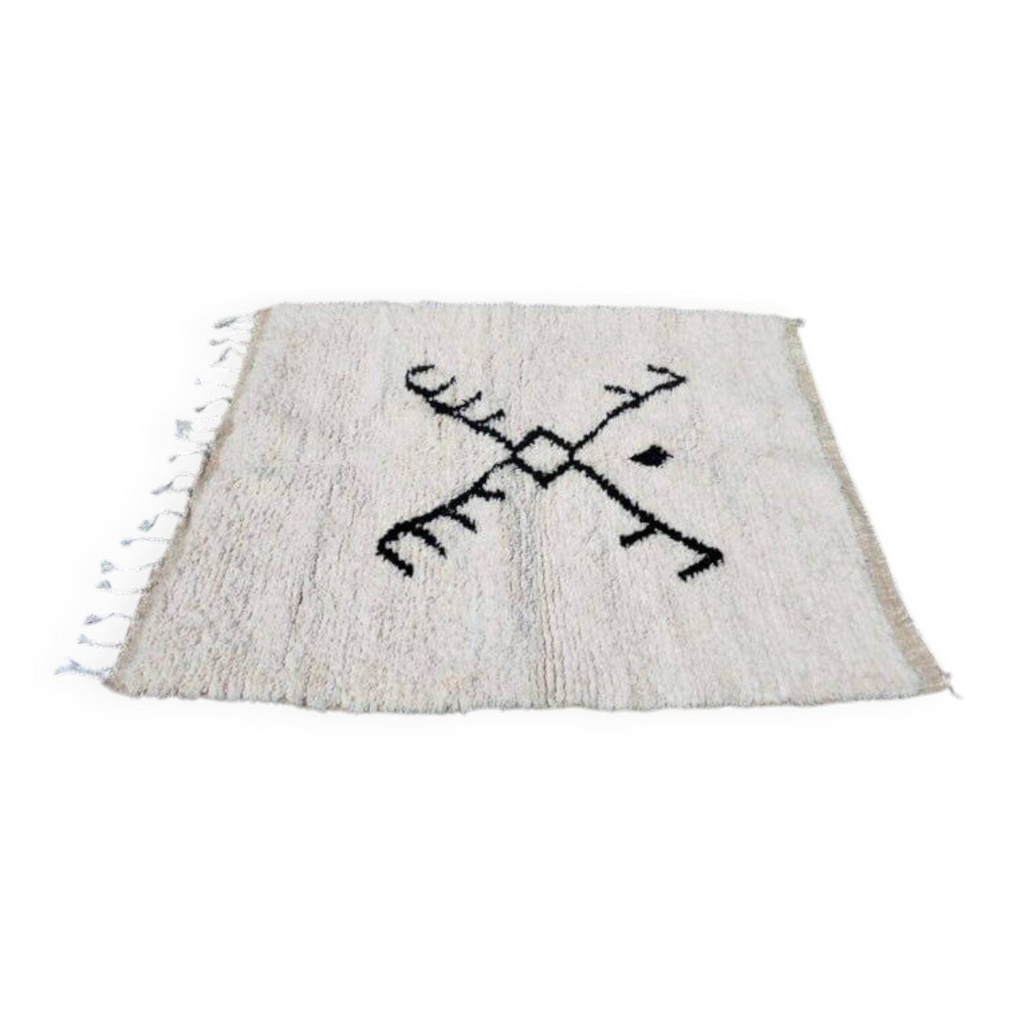 Small traditional handmade Berber rug 100-200 cm