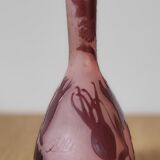 Soliflore vase signed Gallé