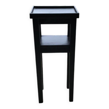 Petite table d'appoint noire Art Déco, années 1930