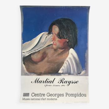 Original poster by Martial RAYSSE, Centre Georges Pompidou, 1981