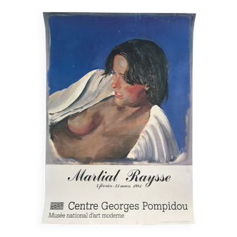 Affiche originale de martial raysse, centre georges pompidou, 1981