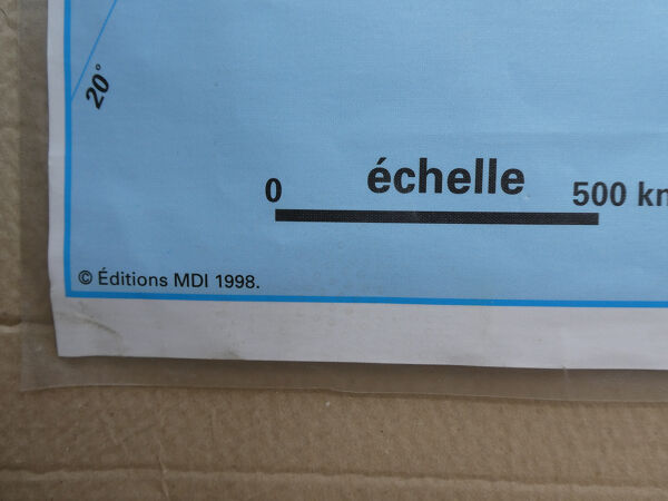 Carte scolaire vintage MDI Italie