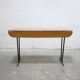 Table pliante vintage en bois et métal