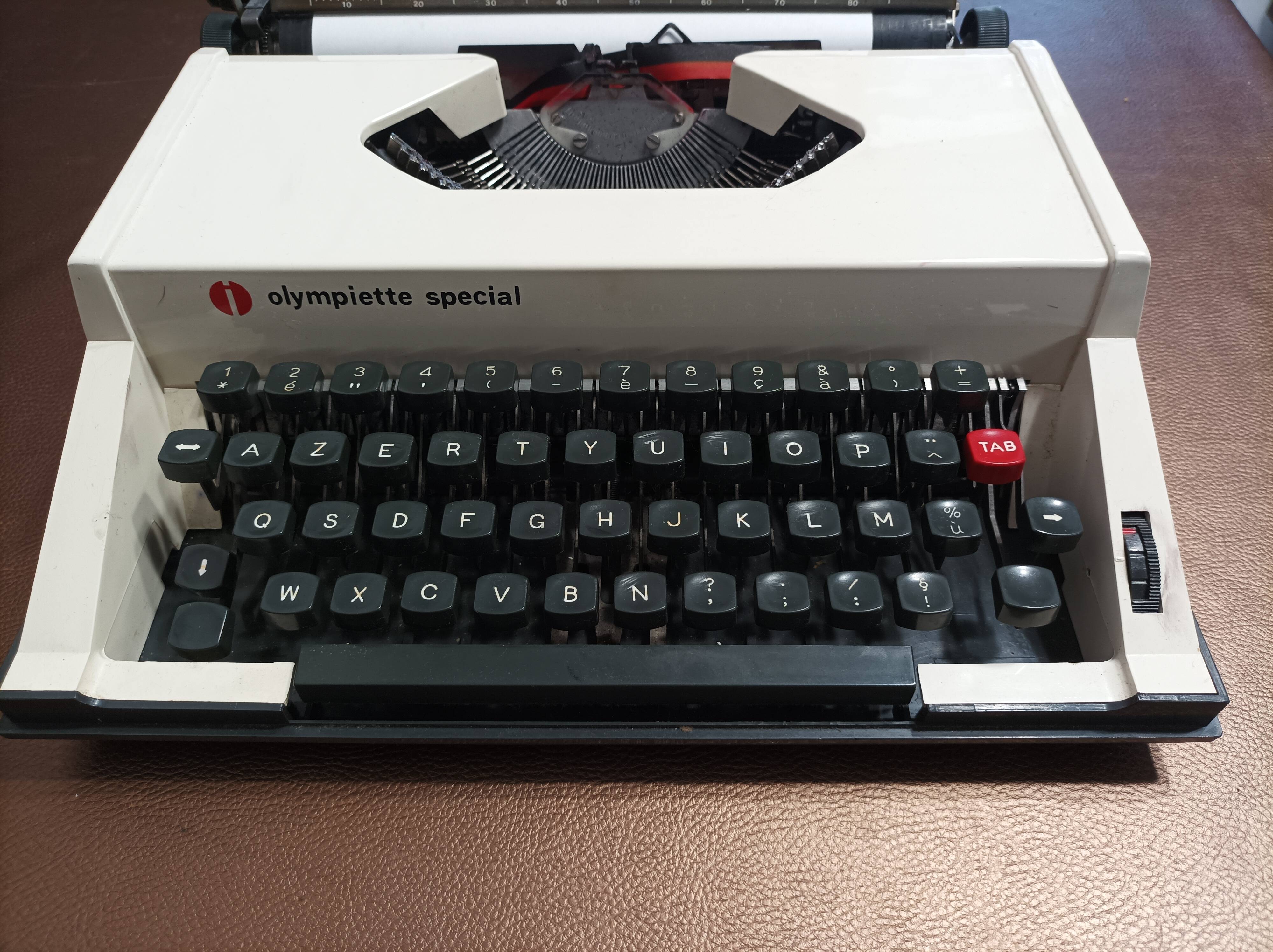 Special Olympiatte typewriter