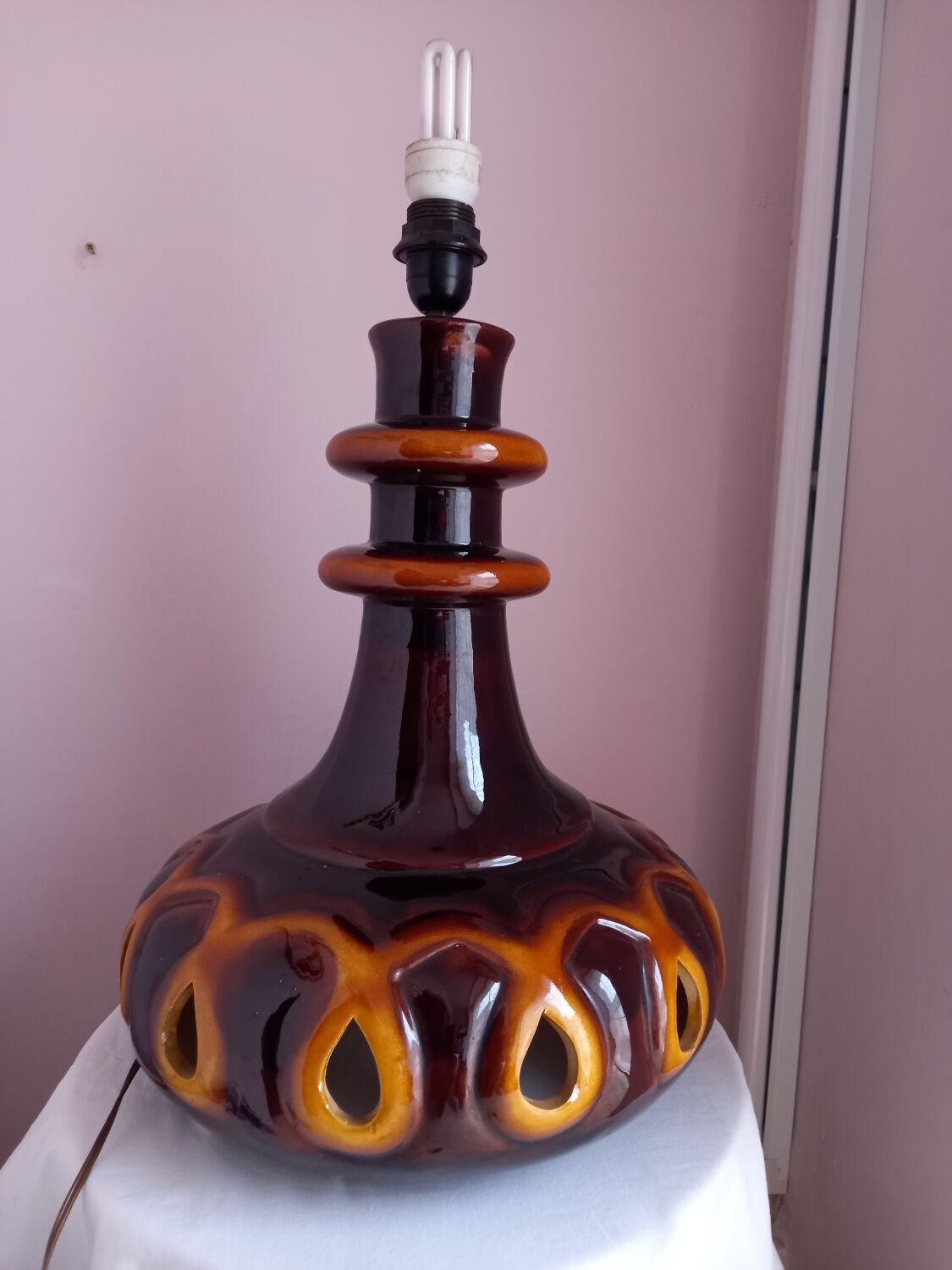 Vintage ceramic floor lamp