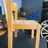 Children's chair vintage school wood