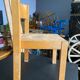 Chaise enfant ecole vintage bois