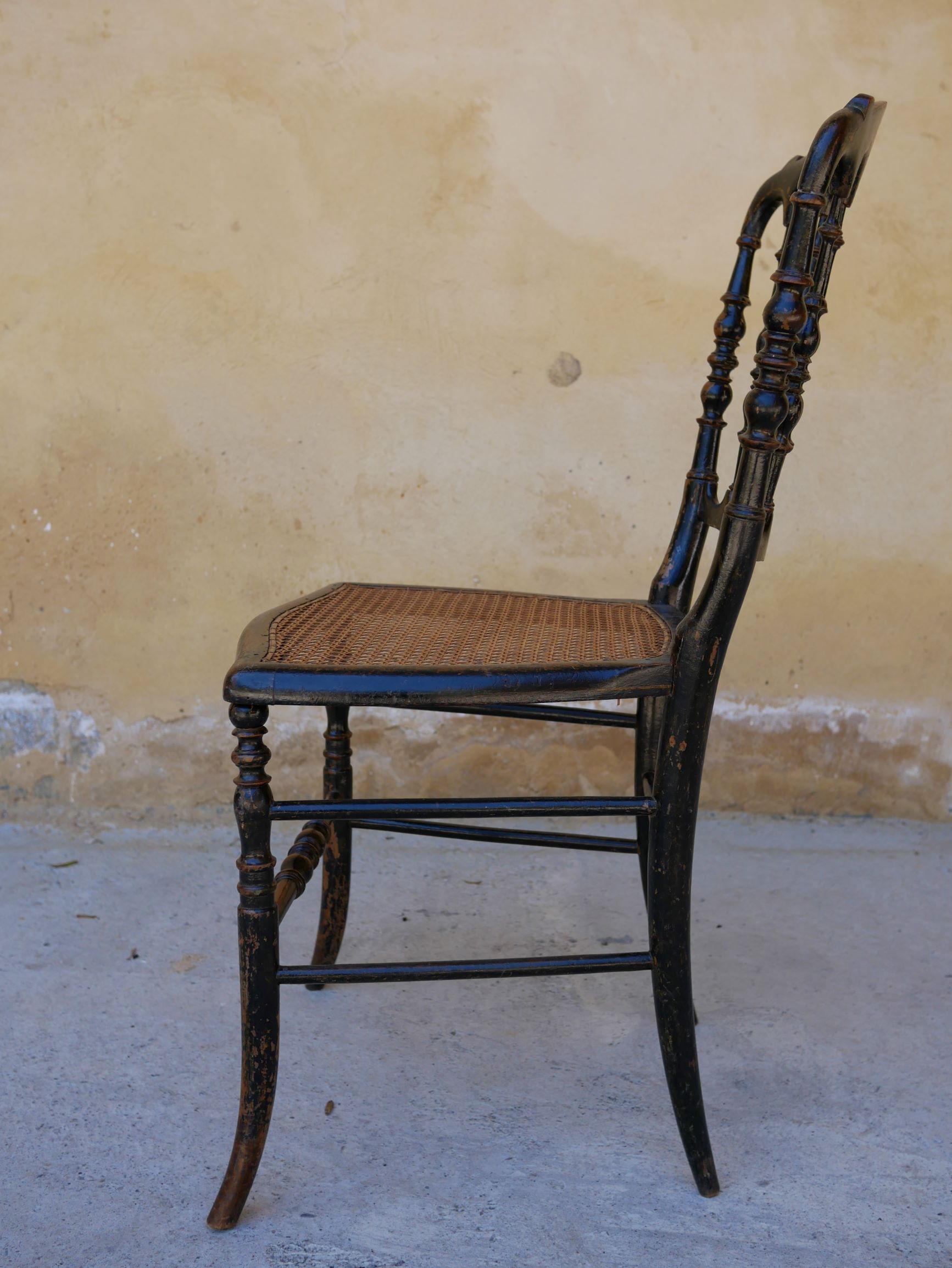 Napoleon III Chair in wood and cannage, twenties