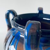 Vase old colors mixed with handles