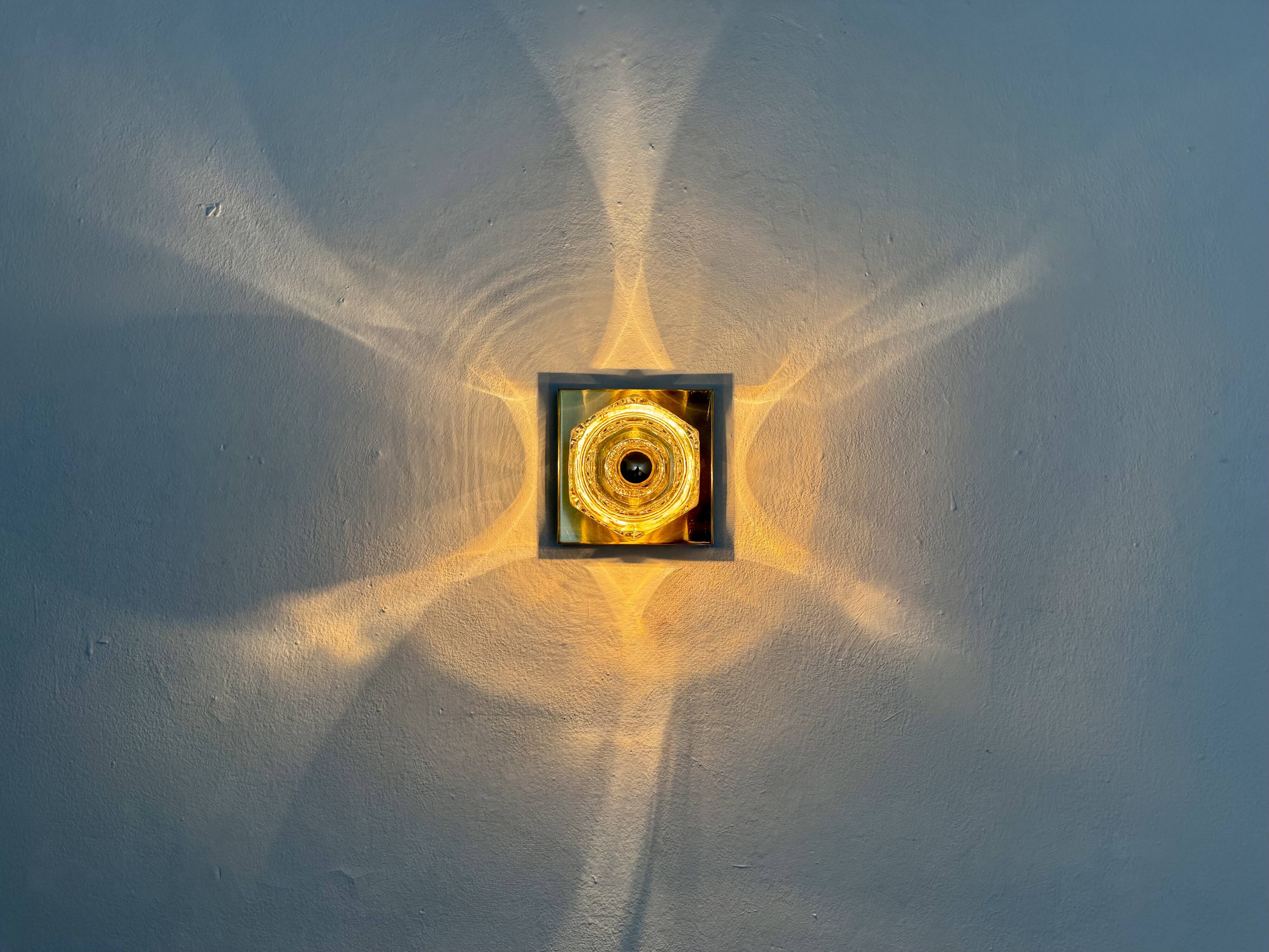 Ice Cube Wall or Ceiling Lamp by Peill and Putzler