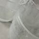 Lot 4 verres verre bullé blancs