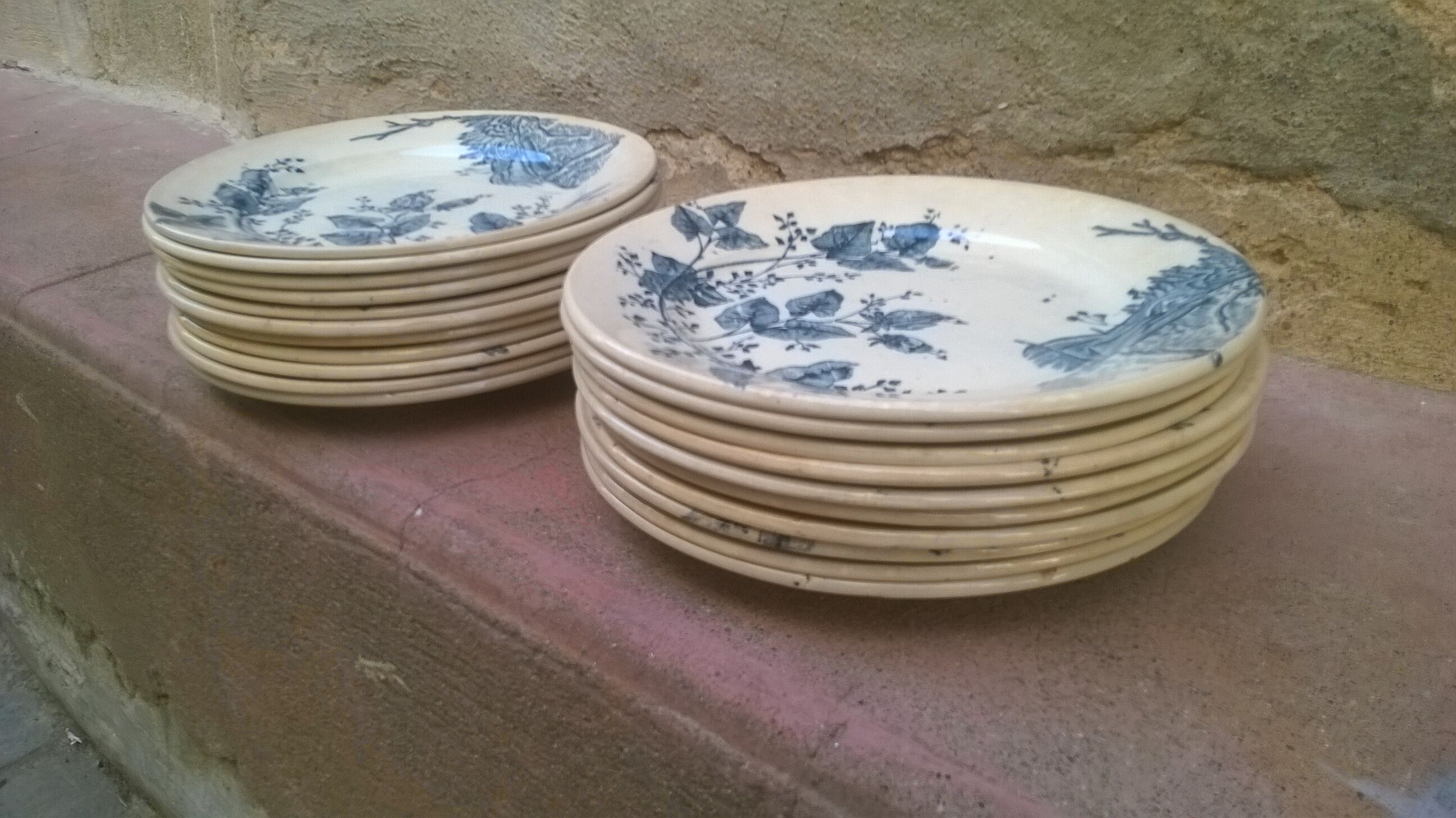 Lot old plates "Boutras"