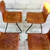 Set of 4 chairs Galvanitas S23 oak