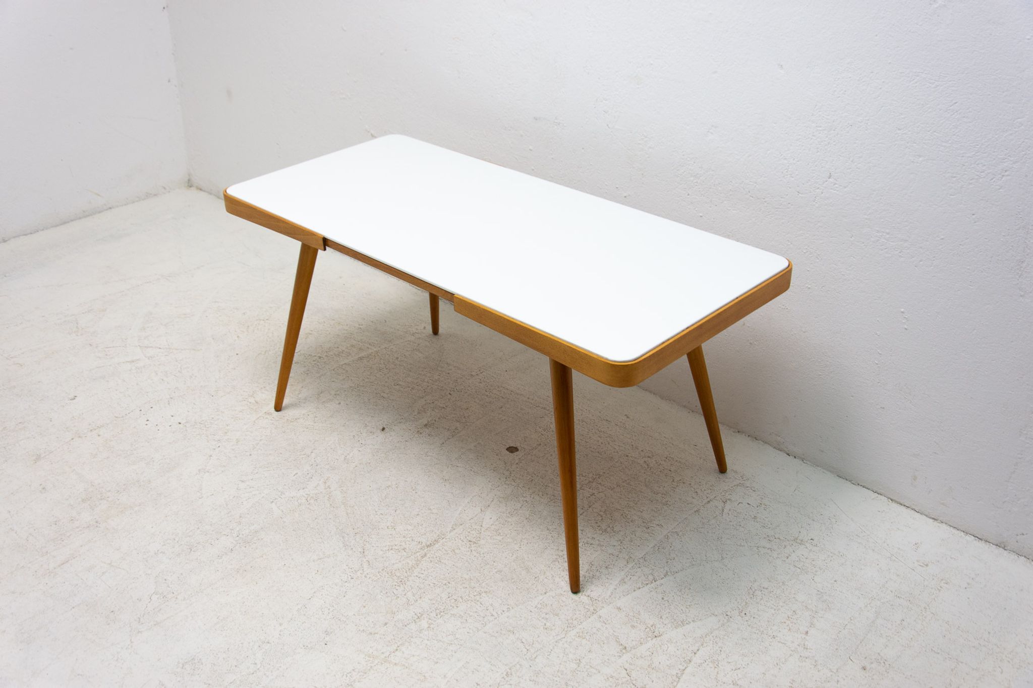 Opaxite glass coffee table, 1960´s, Czechoslovakia