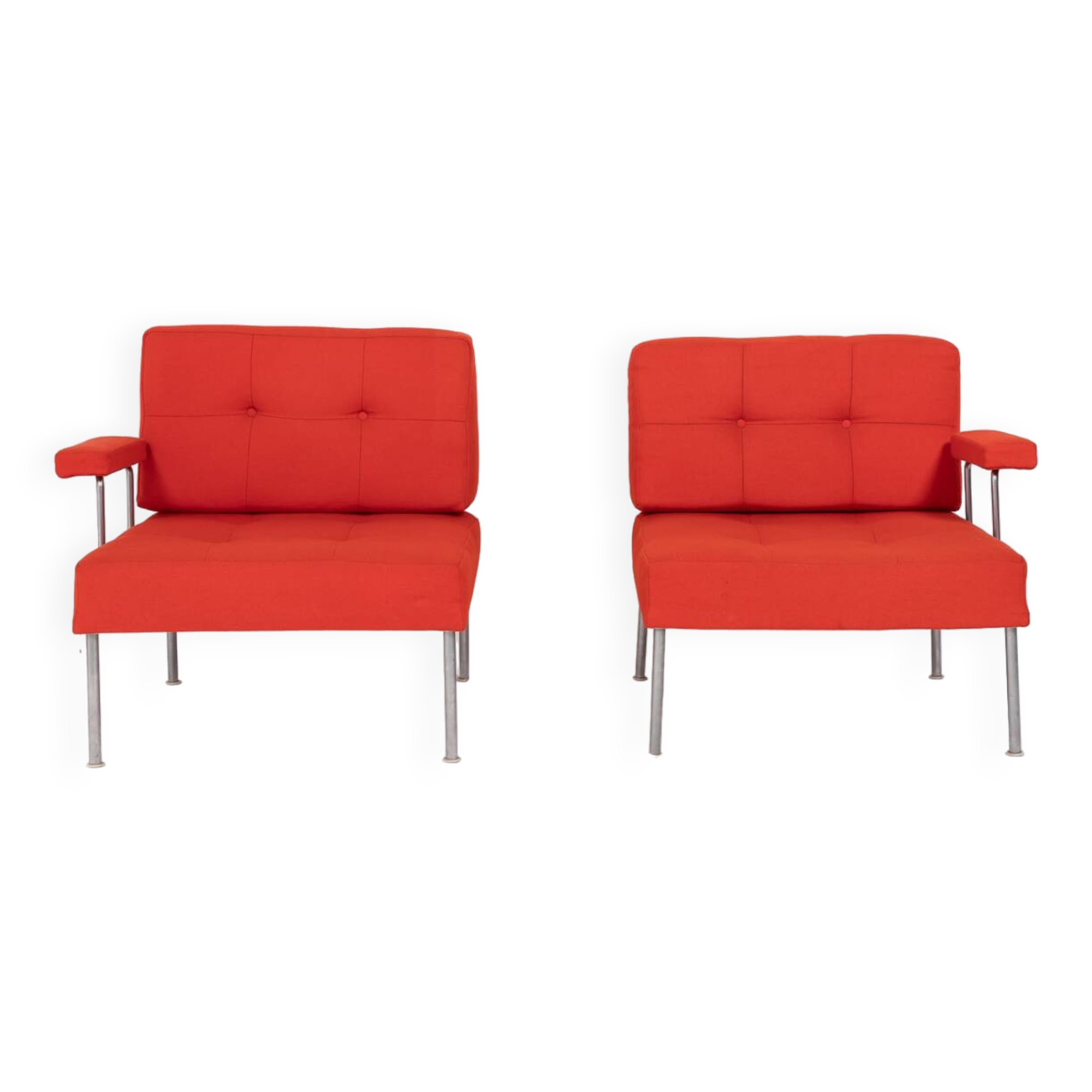 1960's Pair of 'Revolt' chairs by Poul Cadovius for France & Son, Denmark