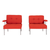 1960's Pair of 'Revolt' chairs by Poul Cadovius for France & Son, Denmark